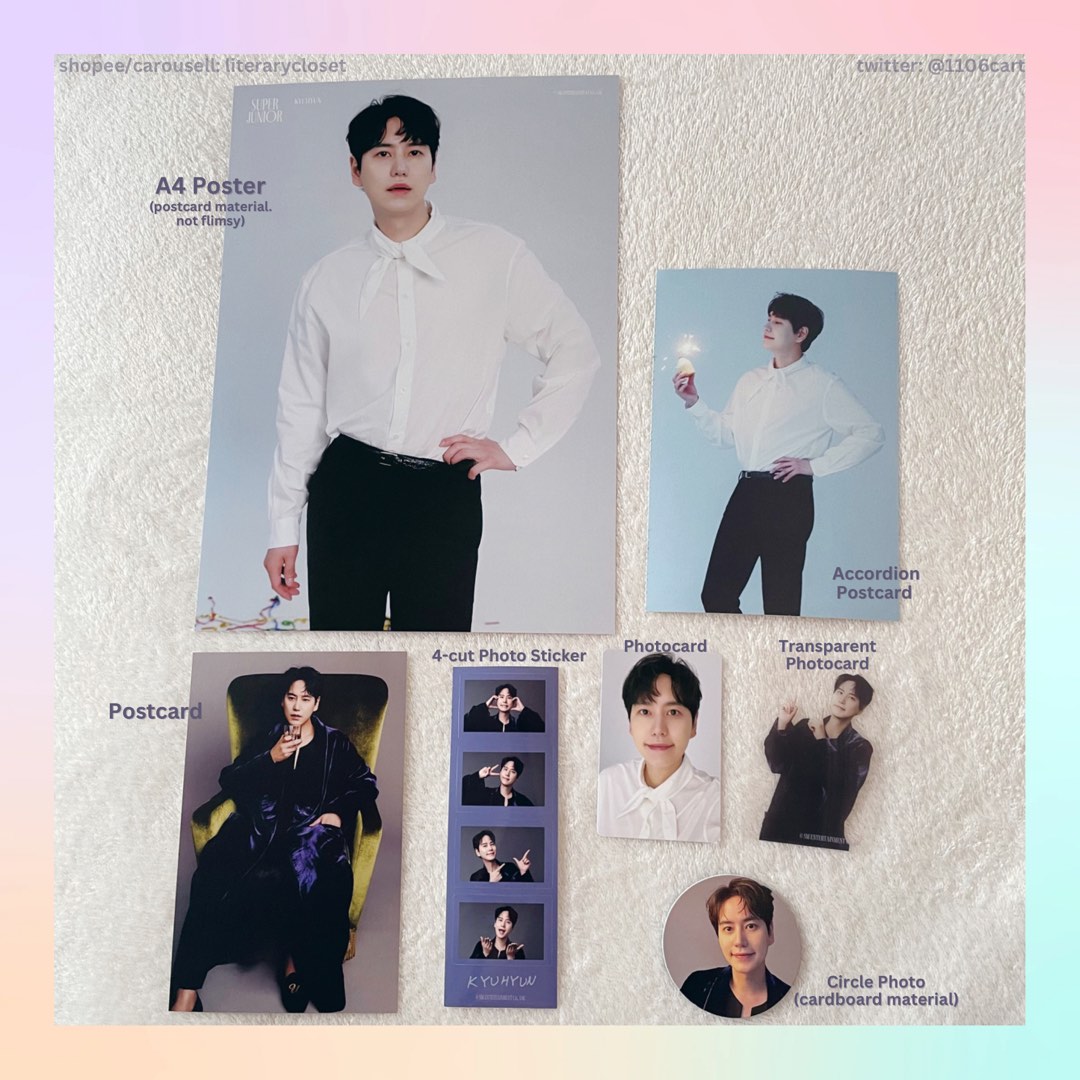 super junior seasons greetings 2023 member tingi set with photocard