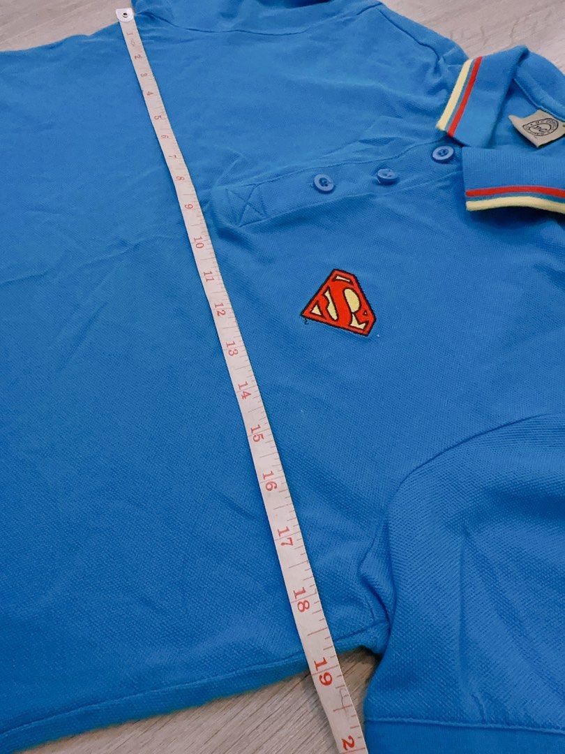 Superman t shirt top with collar