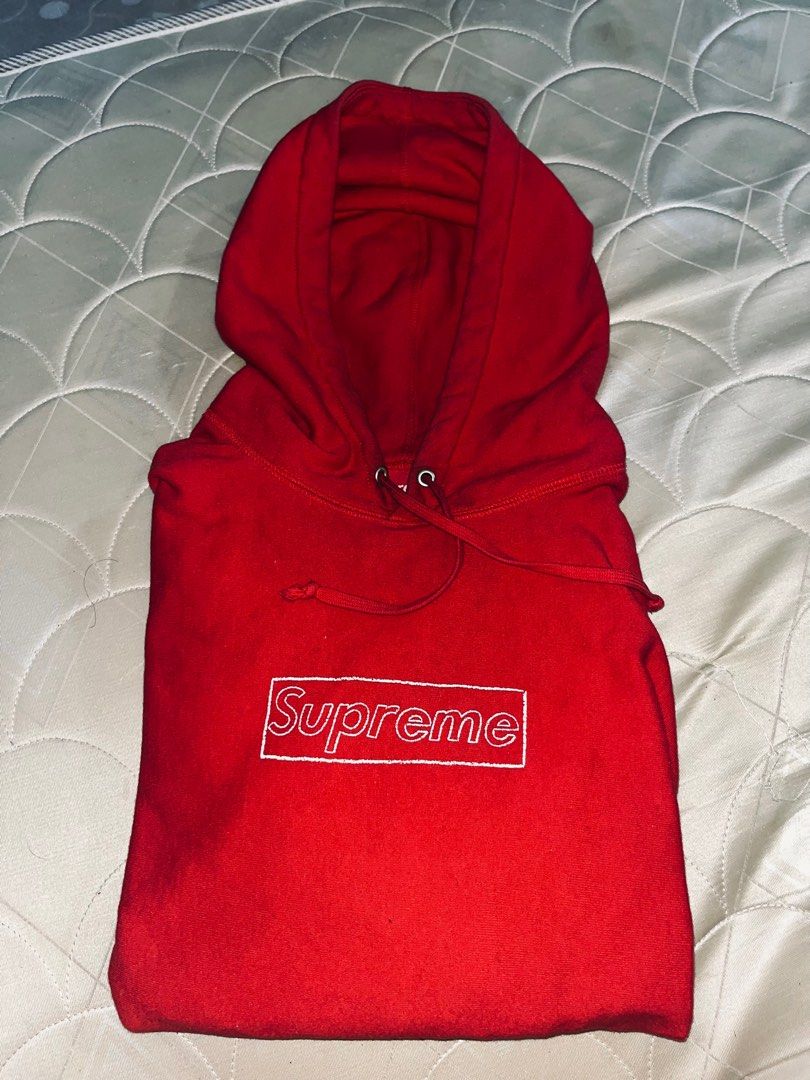 Supreme kaws discount box logo hoodie