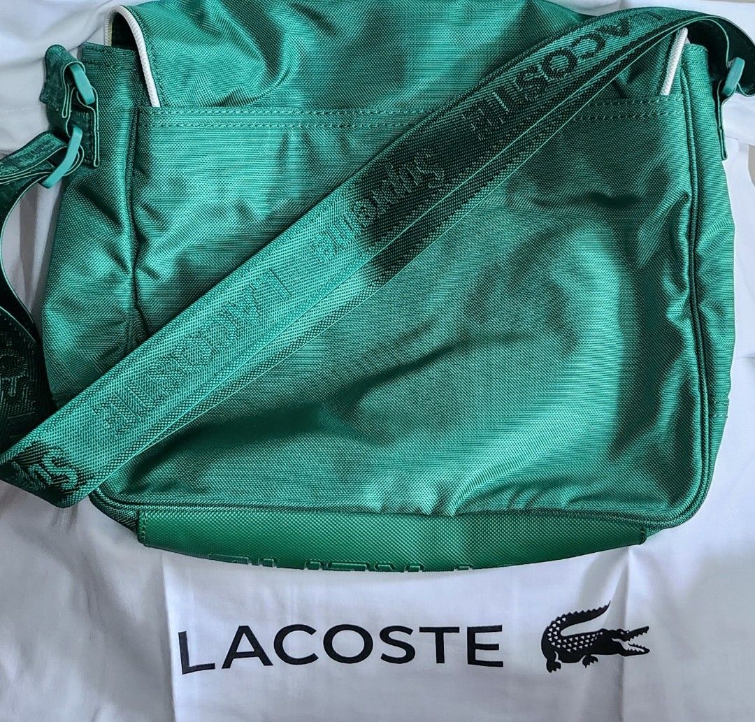 Supreme x Lacoste Small Messenger Bag Green, 名牌, 手袋及銀包
