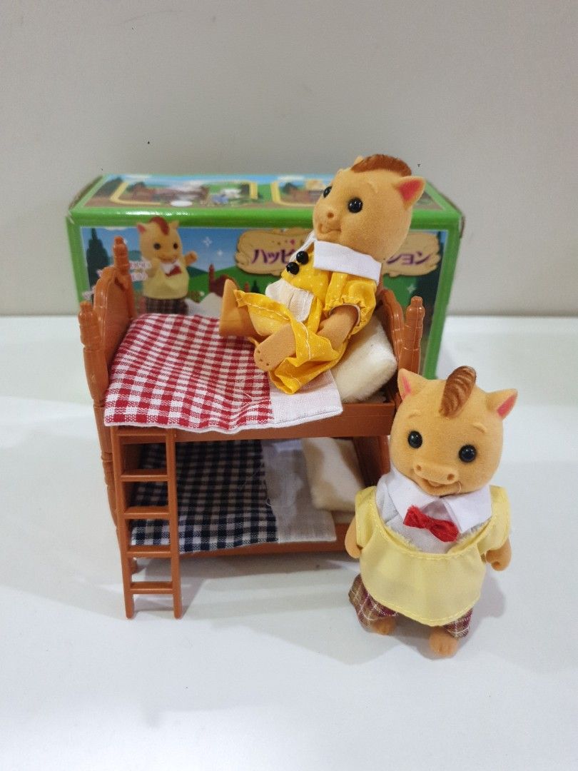 FOREST FAMILIES Happy doll collection wild boar and bed play set ...