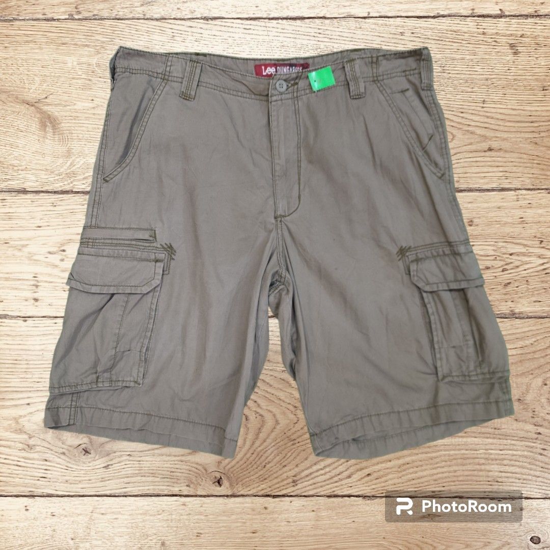 Lee dungarees cargo shorts with zipper pockets clearance