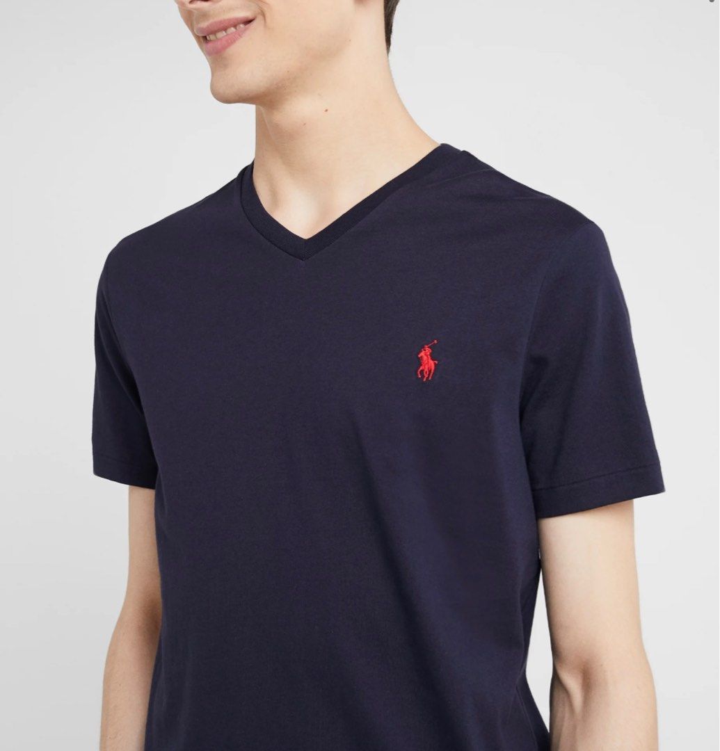 Sz M Ralph Lauren Slim Fit V Neck Tee