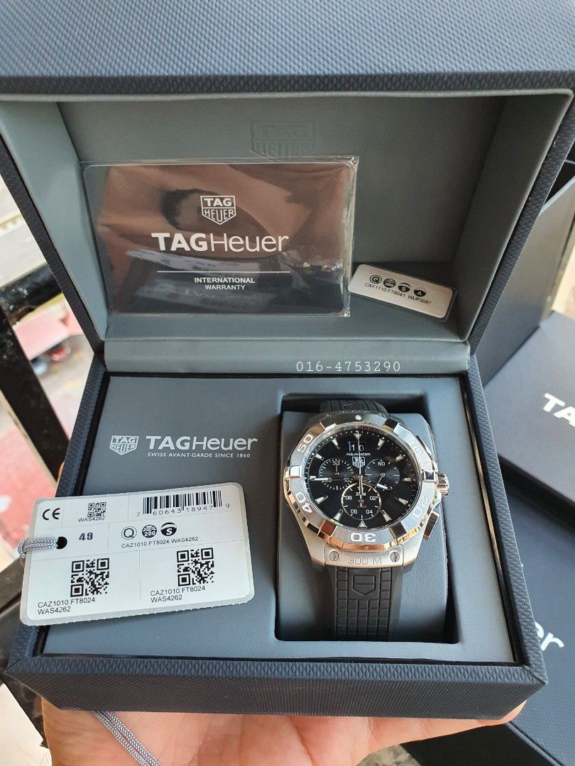 TAG Heuer Aquaracer 300M Black Dial Chronograph 43mm Men's Watch  CAY1110.FT6041
