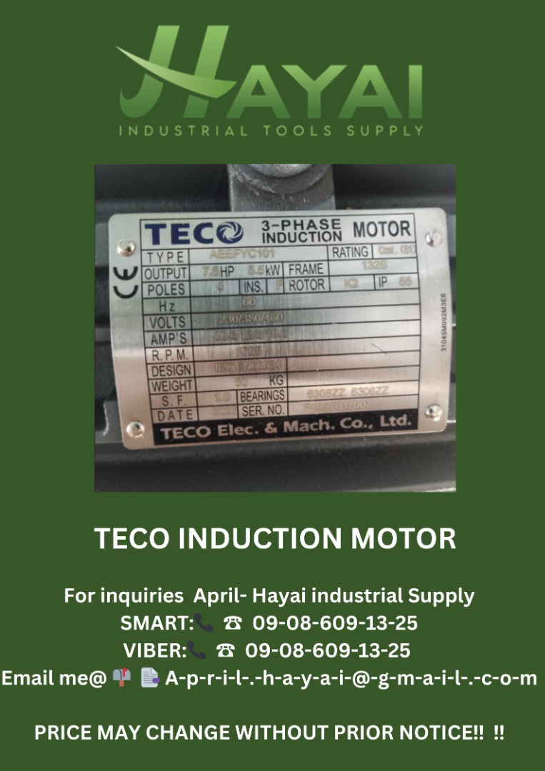 Teco Motor Induction Motor Diagram Teco Single Phase Inducti