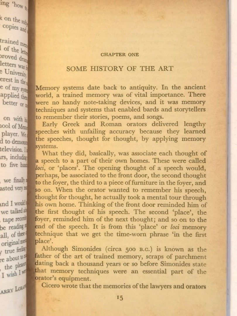 The memory Book By Harry lorayne and jerry lucas, Hobbies & Toys, Books