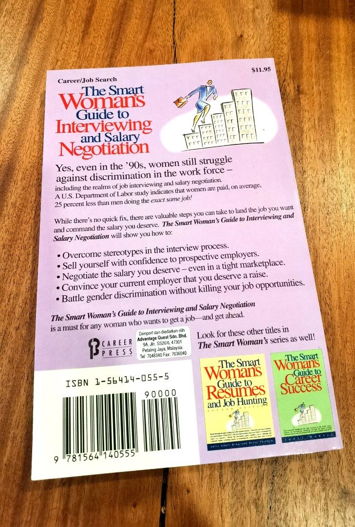 The Smart Woman's Guide To Interviewing And Salary Negotiation Book By