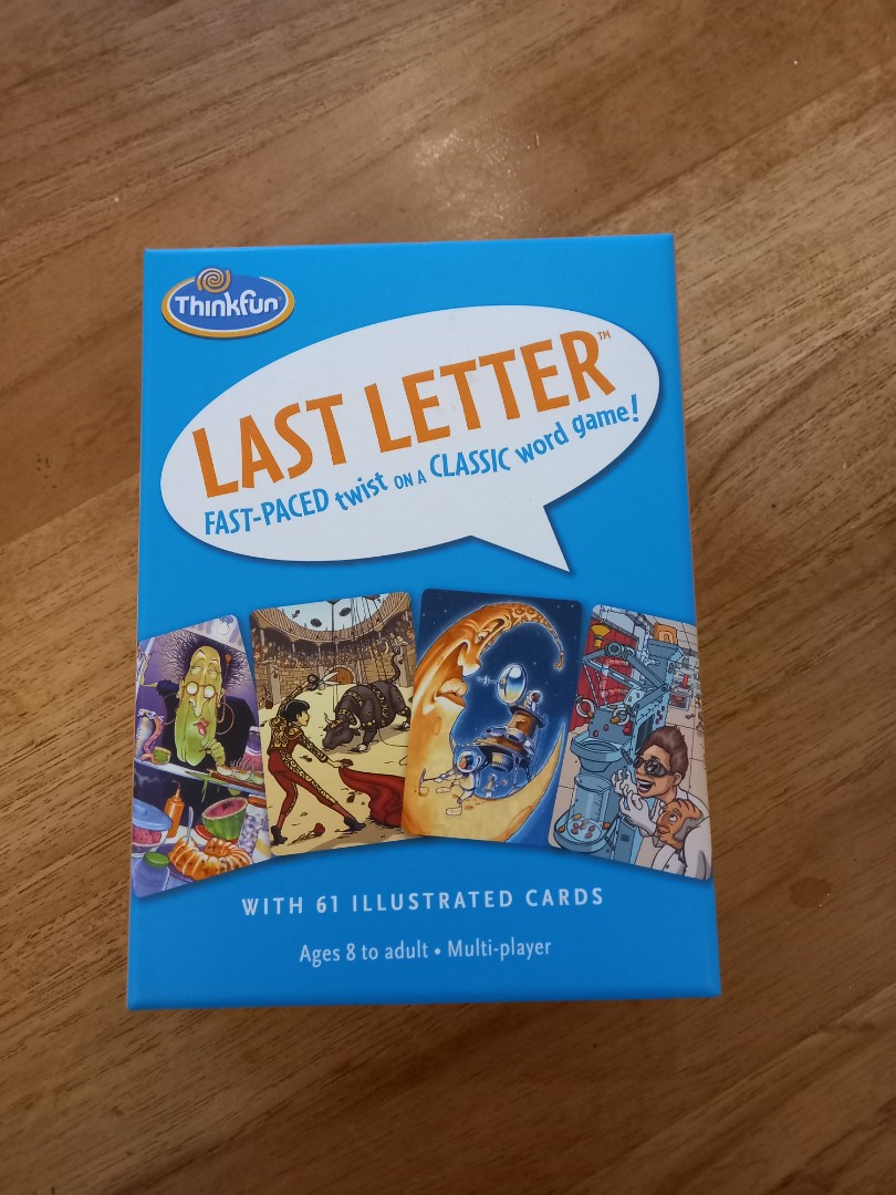 Thinkfun Last Letter Card Game Fast-Paced Twist on a Classic Word