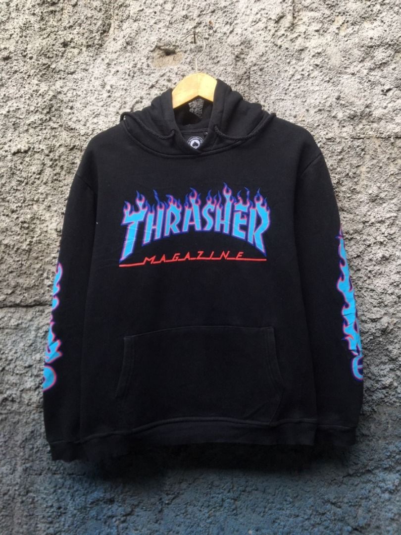 Thrasher Hoodie Original Authentic 100 Sweater Outerwear Size L Skate Magazine Skater Skateboards Jacket Jaket Like New Second Used Preloved Bekas