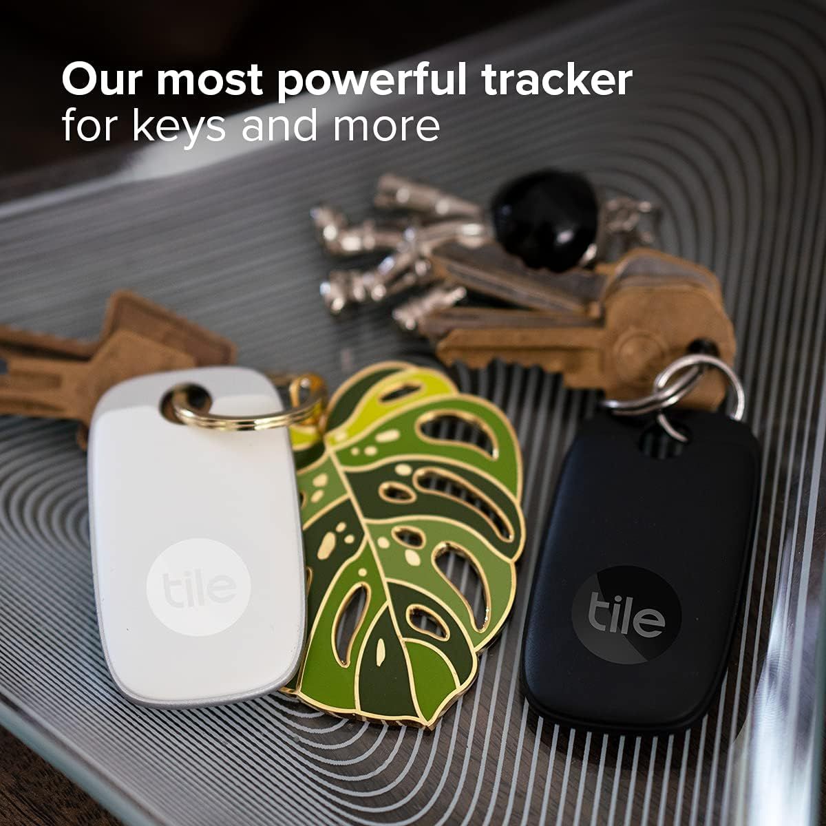 Tile Pro 1-pack. Powerful Bluetooth Tracker, Keys Finder and Item Locator  for Keys, Bags, and More; Up to 400 ft Range. Water-resistant. Phone  Finder.