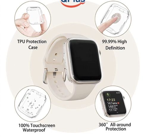 Transparent Soft Case for iWatch with Fall Protection for Apple