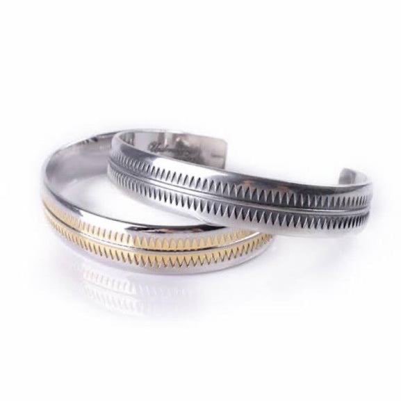 Under Cover Silver Bangle Giz柄 UNDERCOVER BASIC GIZ BANGLE Silver 925, Men's Fashion, Watches