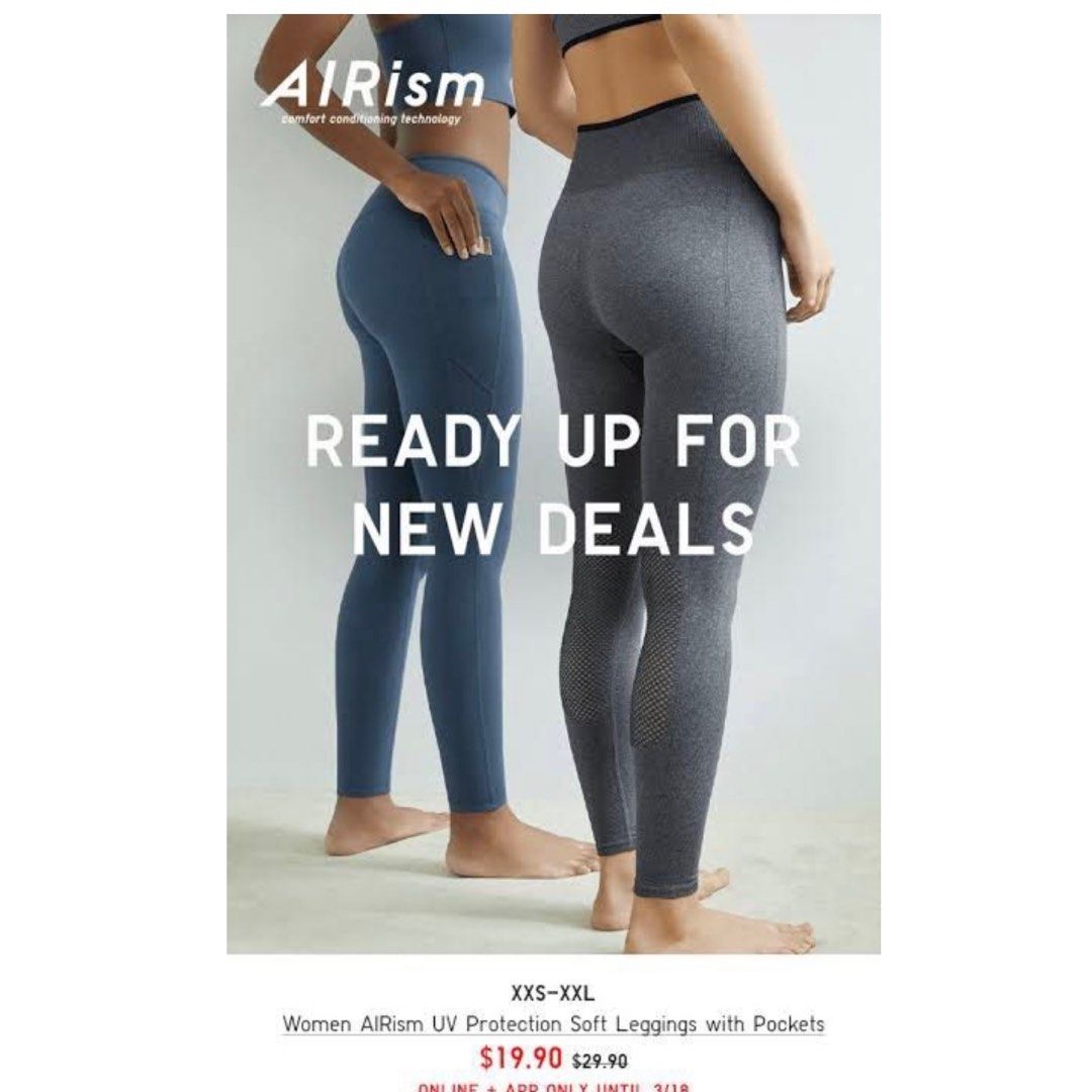 UNIQLO airism active leggings, Women's Fashion, Activewear on Carousell