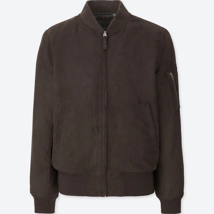 Uniqlo best sale suede bomber