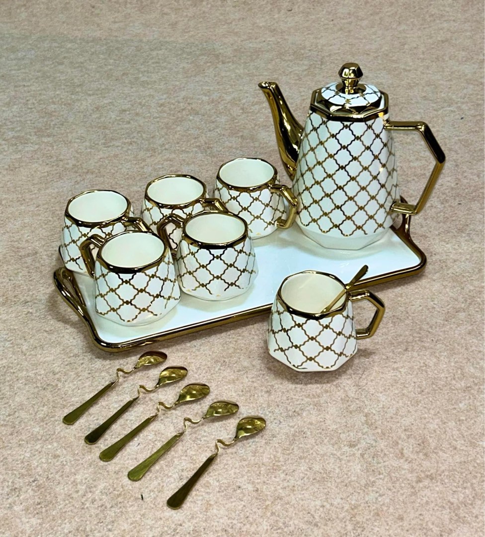 Unique Tea Set, Furniture & Home Living, Bathroom & Kitchen Fixtures on Carousell