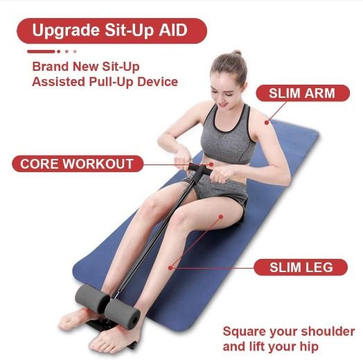 Upgrade Premium Sit Up Bar with foot support Home Exercise Equipment
