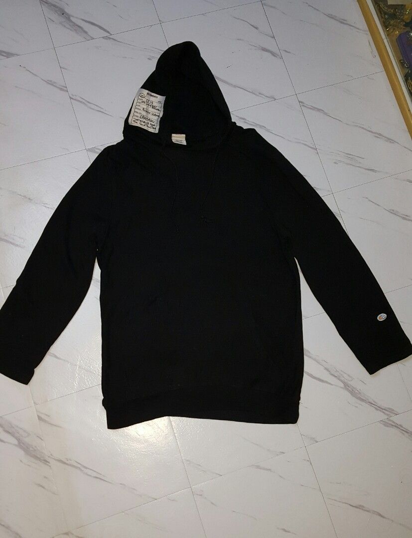 Vetements x Champion In Progress Black Hoodie Women s Fashion