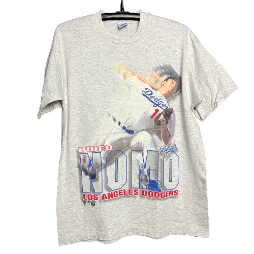 Vintage LA Dodgers Hideo Nomo T Shirt Made In USA, Men's Fashion