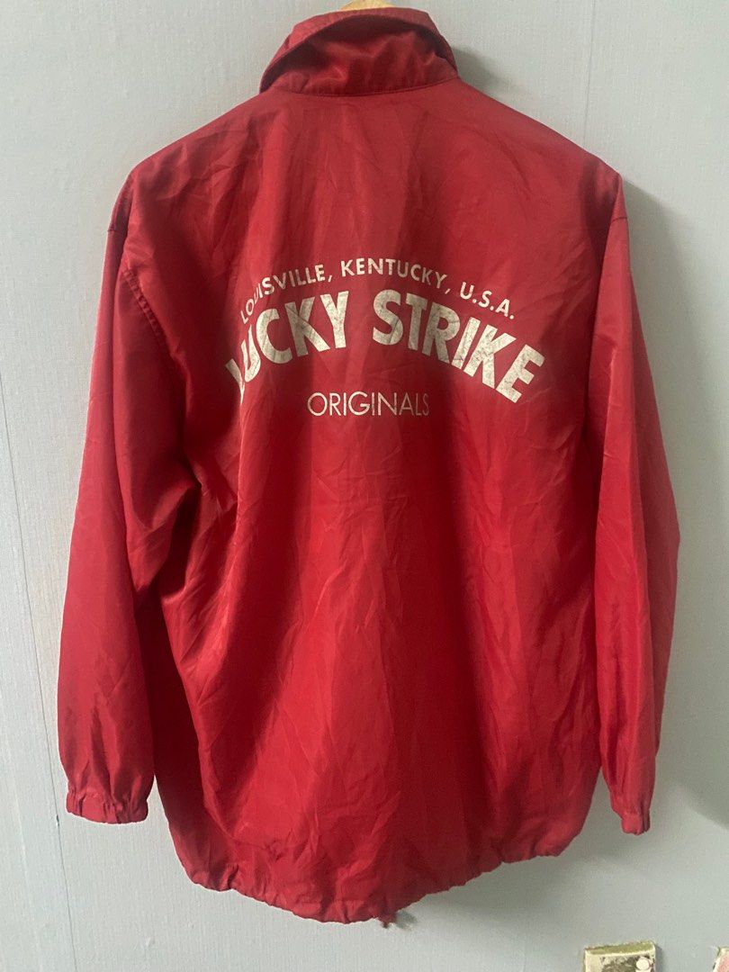 Vintage Lucky Strike jacket, Men's Fashion, Activewear on Carousell