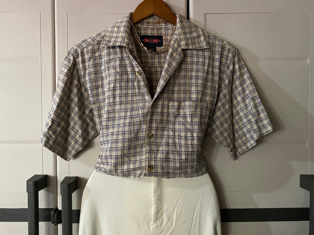 Vintage Office Wear, Women's Fashion, Tops, Blouses on Carousell