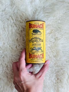 Vintage Tin Genuine Buhach Insect Powder 1940s