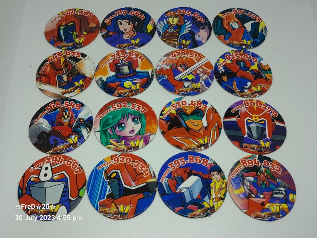 Voltes V (Jamie) Local Pogs (30pcs) (Category: Raw Singles) located in San Pablo. Submitted by fredambion (Listing ID 1250891703, Image 3). Description: *Please Take Time To Read Descriptions & Check The Photos *What You See Is What You Get *Voltes V Local Pogs *All For Only 50 / 30pcs *No Doubles *Jamie Back Prints *Good For Collection *Like New To Well Used Condition *Manage Your Expectation *Payment via Gcash or Palawan Express *Shipping via J