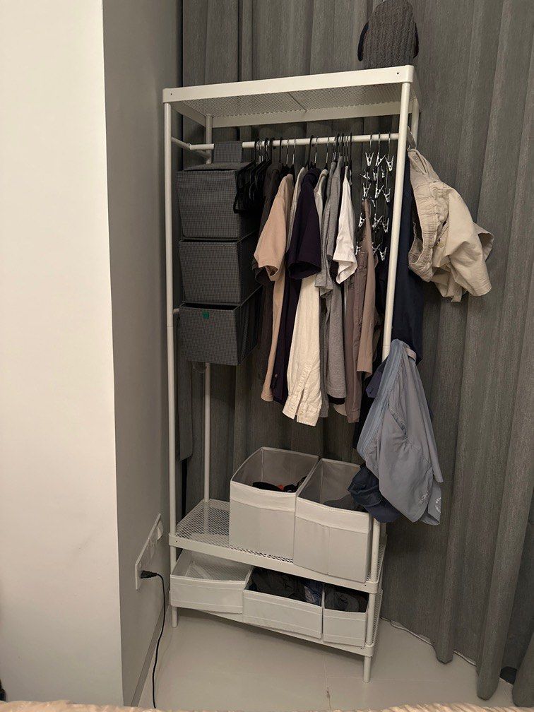 Wardorbe Rack Wardrobe rack, Furniture & Home Living, Furniture, Shelves, Cabinets ...