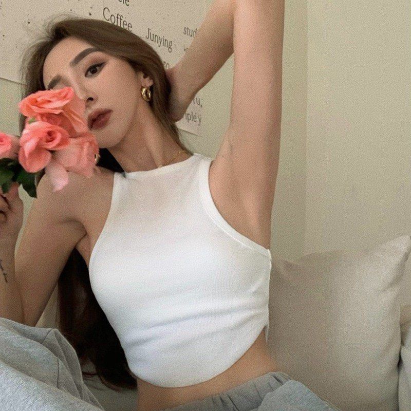 Sexy body hugging top, Women's Fashion, Tops, Sleeveless on Carousell