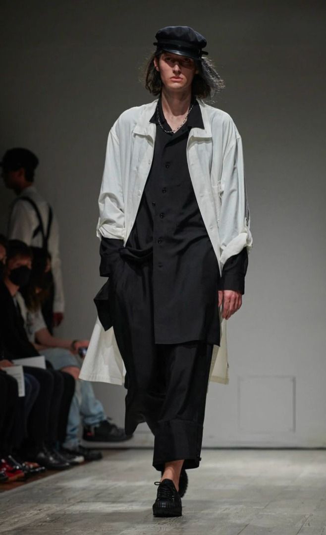 Yohji Yamamoto Pour Homme 山本耀司 - 23SS 天絲 襯衫外套 開領 寬鬆 oversized