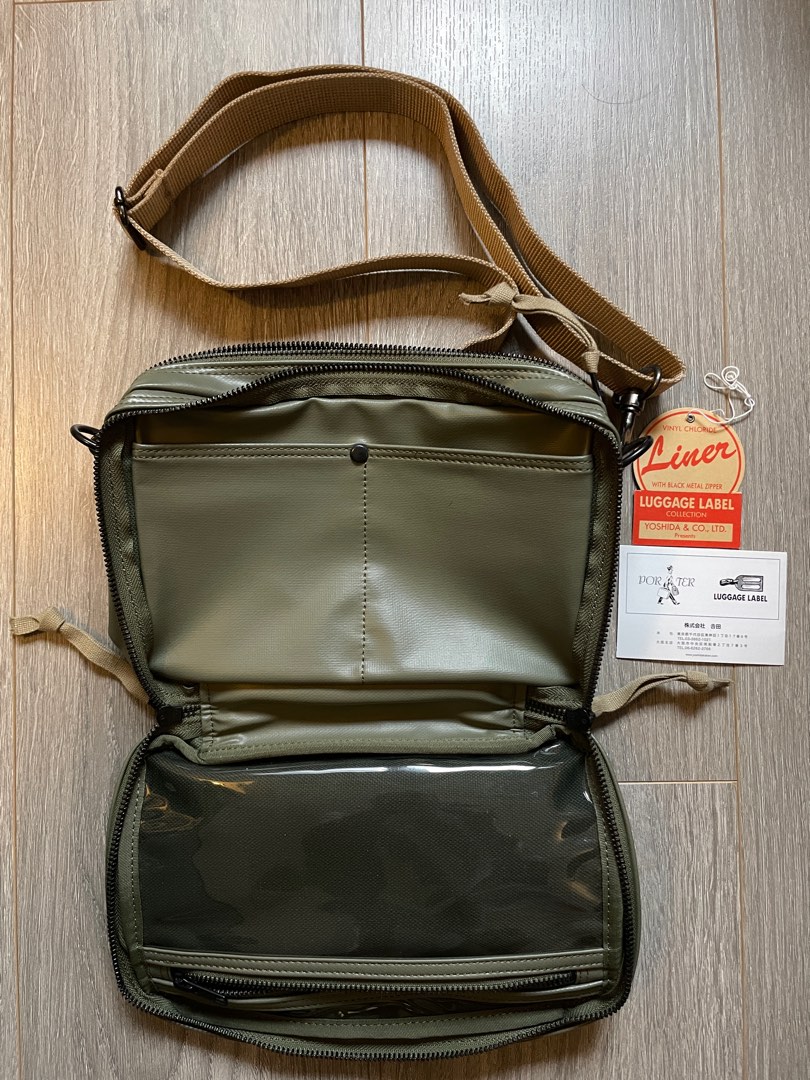 LUGGAGE LABEL  LINER POUCH  GREEN　美品