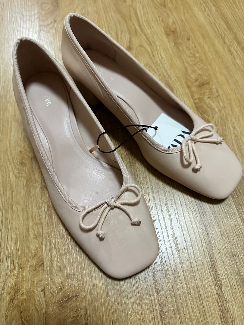 zara denim heels