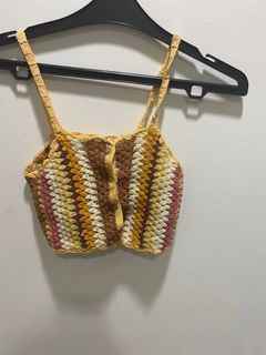 Zara kids handmade rajut crop top