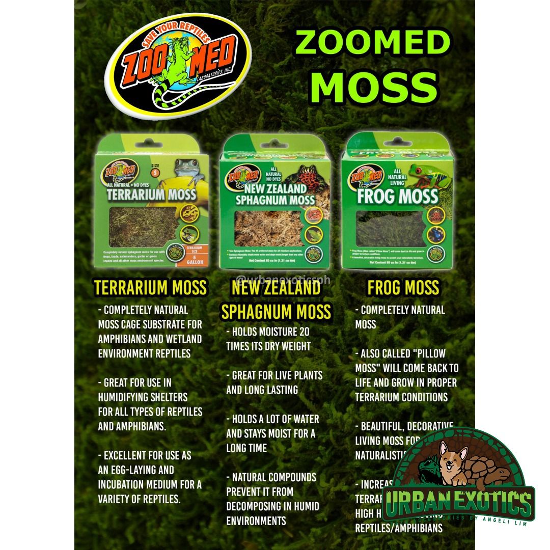 ZOO MED USA New Zealand Sphagnum Moss for Reptile / Amphibian Pet, Pet