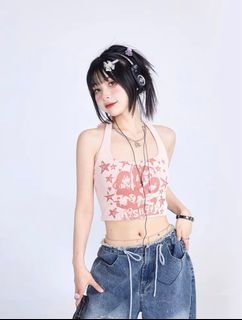 11shop97 pink halter top