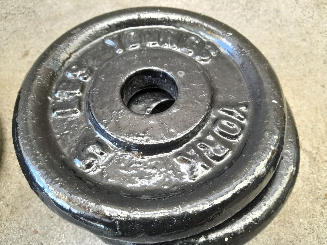 14 Piece All Black Youngs York Weights / Plates (10 lbs., 5 lbs., 2.5