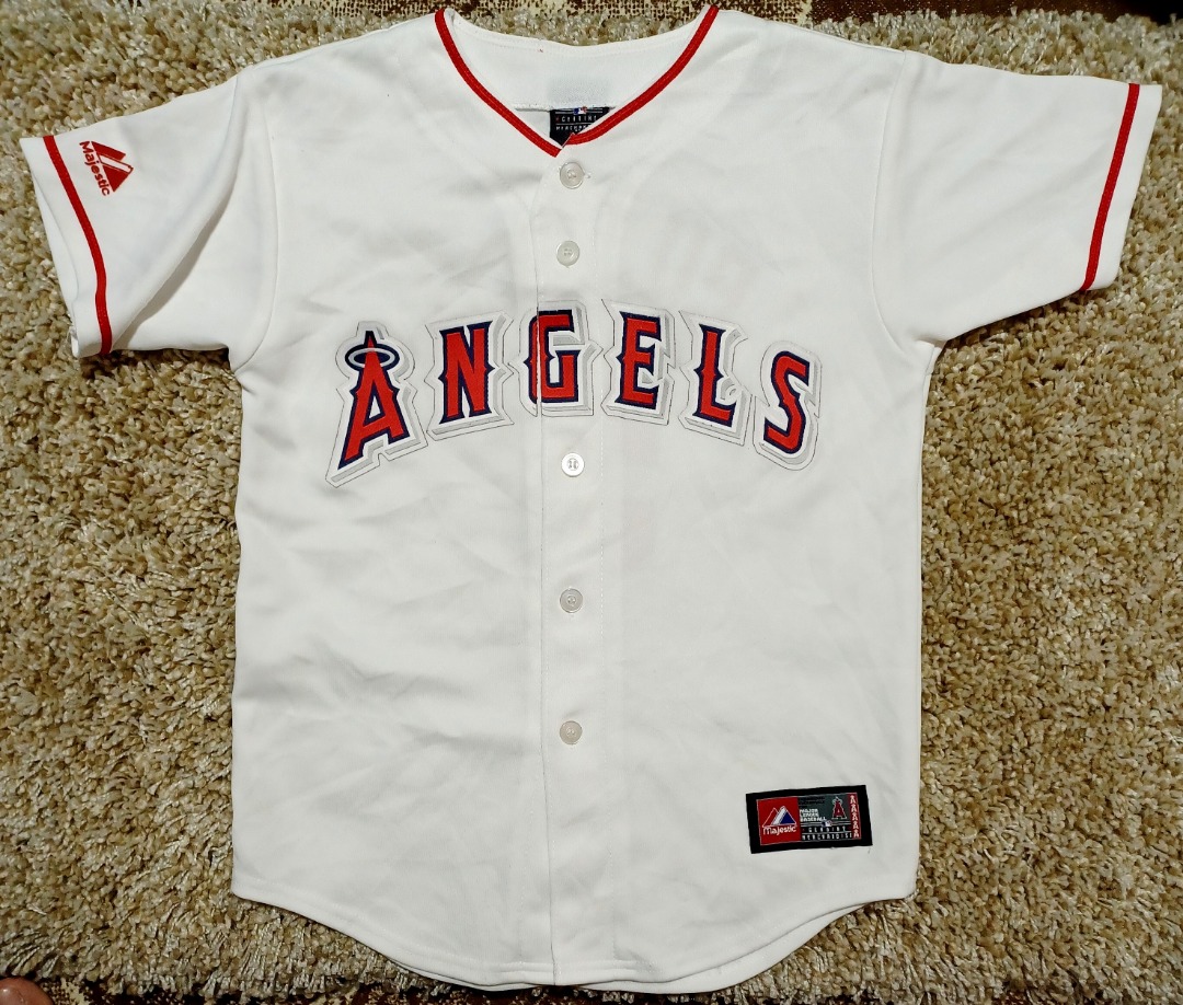 Vintage #13 California Angels Jersey Majestic MLB Baseball Mens Small
