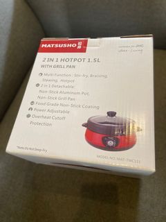2-in-1 Hotpot with Grill Pan (1.5L)