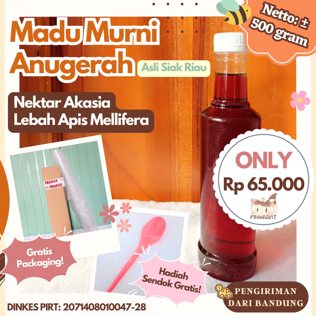 500gr Madu Anugerah 100 Murni Asli Fresh Riau Pengiriman Dari Bandung Makanan And Minuman 9501