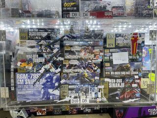 散件包又有了！再新增 HG GTO Zaku 渣古系列)再更新！現時點 Shop 242/243 D10 D5 Bandai高達模型 格仔舖 靚盒 現貨 HG MG 全新及完成品 Gundam 保存良好 p Bandai build fighter