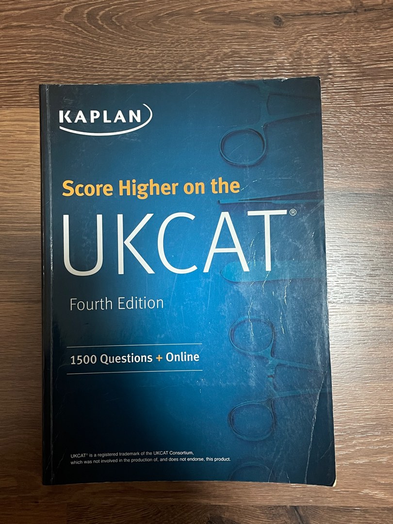 英國 UCAT / UKCAT Kaplan textbook, 興趣及遊戲, 書本 & 文具, 教科書 Carousell