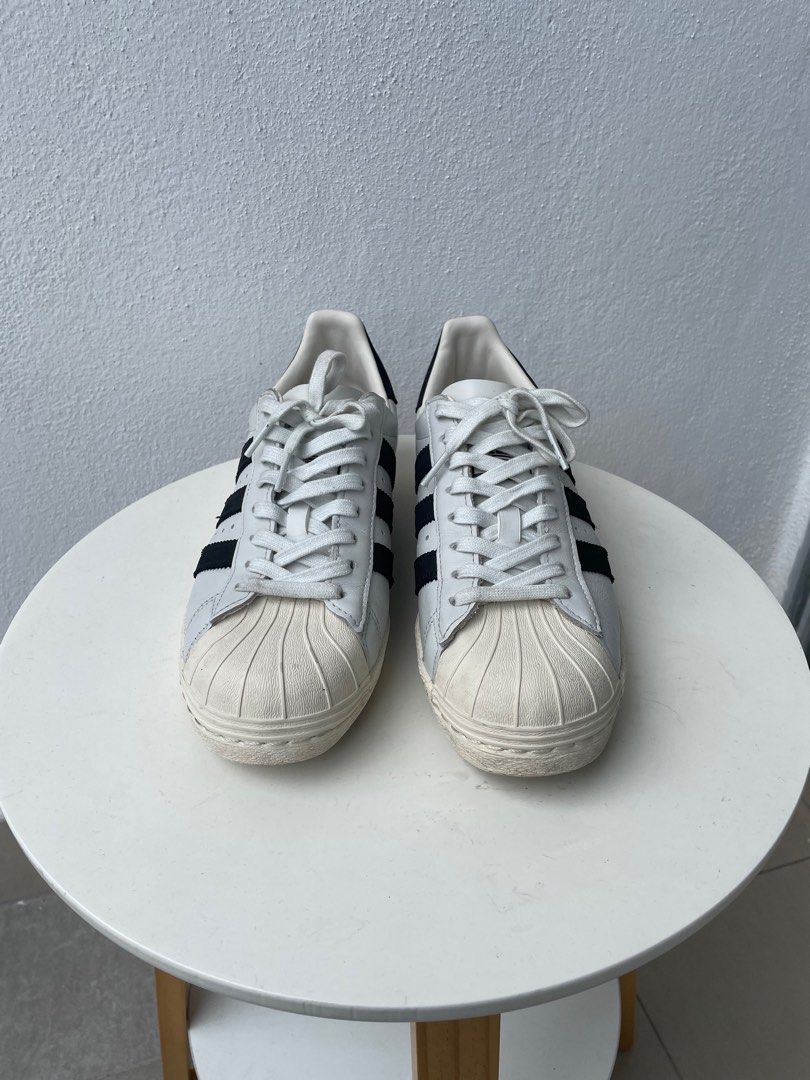 Adidas Superstar 80s Recon Premium Material Leather Upper 8US 7.5UK Men s Fashion Footwear Sneakers on Carousell
