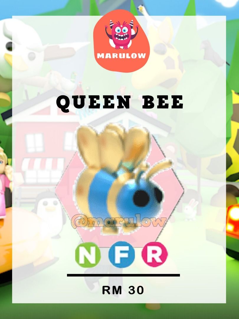 Adopt Me - Queen Bee NFR ( Roblox ), Video Gaming, Gaming Accessories ...