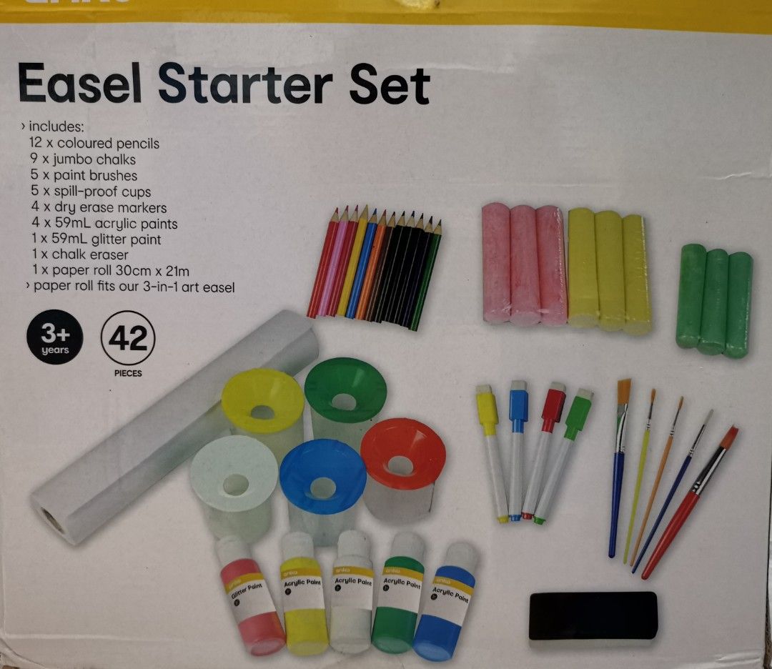 Anko Easel Starter Set, Hobbies & Toys, Stationery & Craft, Craft