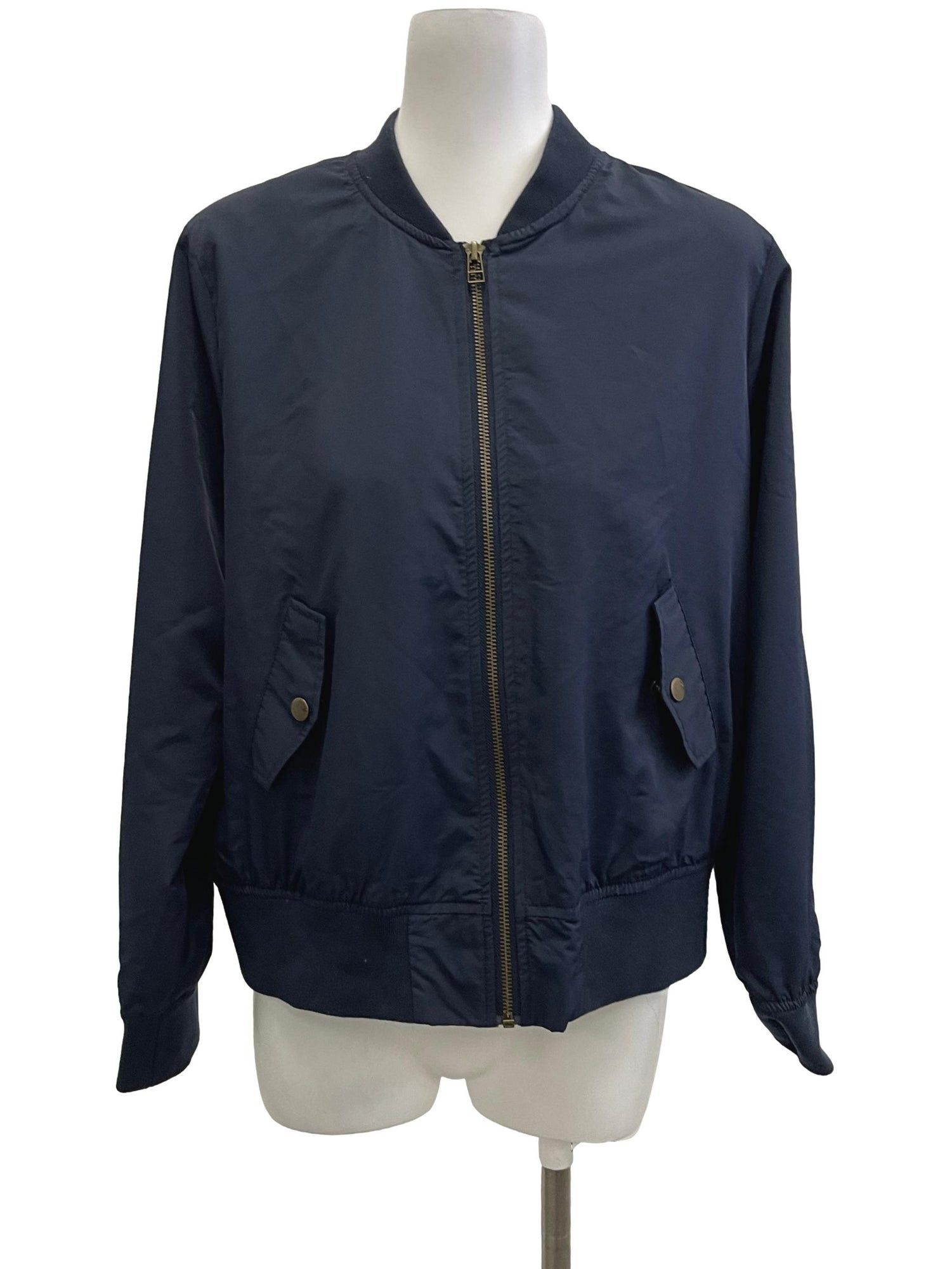 Assorted Brands Navy Blue Bomber Jacket Women s Fashion Coats Jackets and Outerwear on Carousell