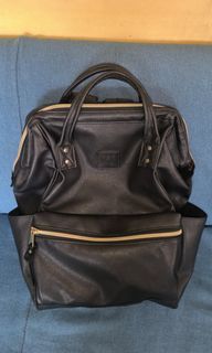 Authentic Anello Black Leather Bag