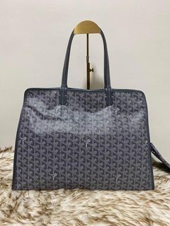 Goyard Black Chevron Print Coated Canvas Hardy PM Tote Bag