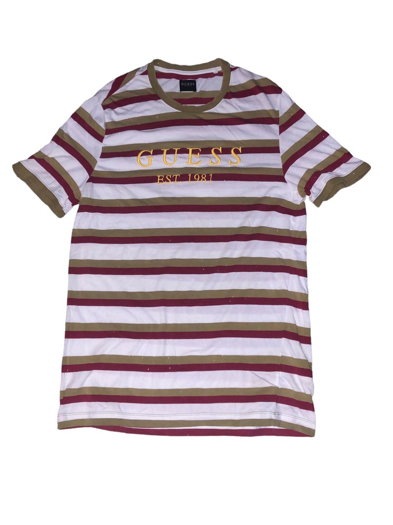 Pink and outlet green guess shirt