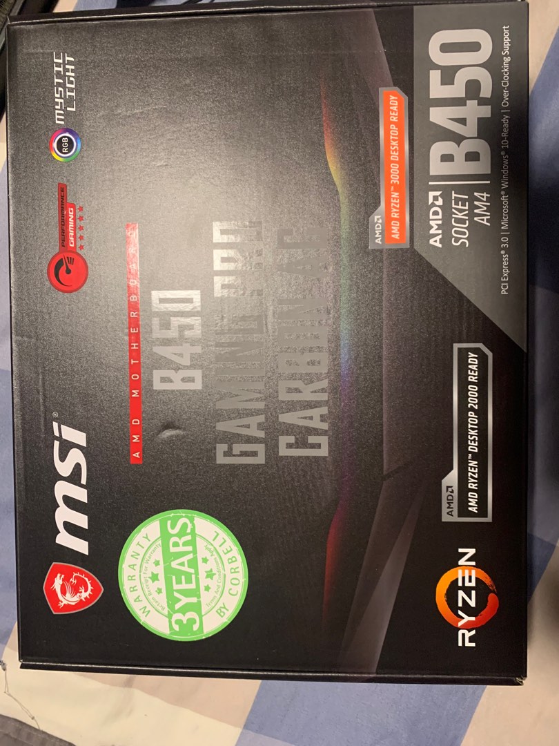 B450 Gaming Pro Carbon AC with Ryzen 5 3600