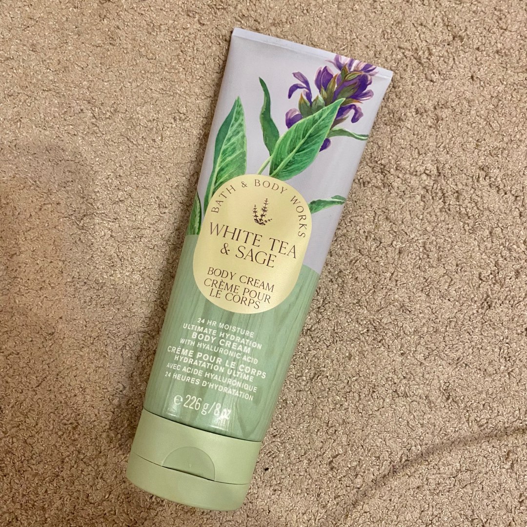 Bath & Body Works White Tea Sage Body Cream, Beauty & Personal Care