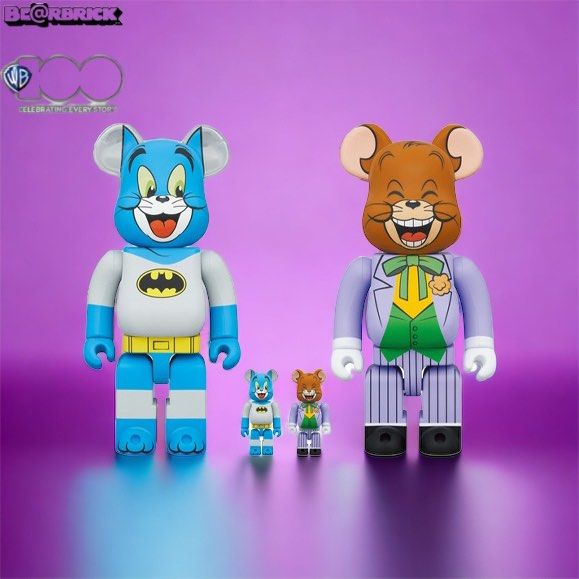 預訂包運費」Bearbrick 400% 100% Tom As batman Jerry as the Joker 